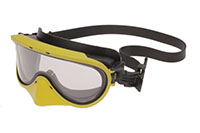 Yellow Color Chemical Goggle with Silicone Strap with Nose (510-CDN)