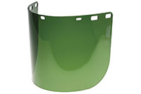 8" x 15 1/2" x 0.080" Medium Green High Temperature Face Shield (IM10-L8FM)