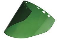 10" x 20" x 0.060" Medium Green High Temperature Face Shield (IM22-L6FM)