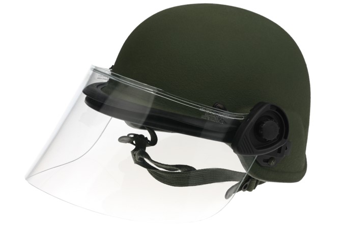 Paulson Riot Shield Face Helmet DK5-H.150 Police Military Blast Pasgt New 
