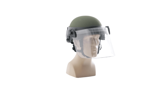Face Shields for Ballistic Combat Helmets