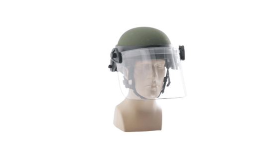 Face Shields for Ballistic Combat Helmets