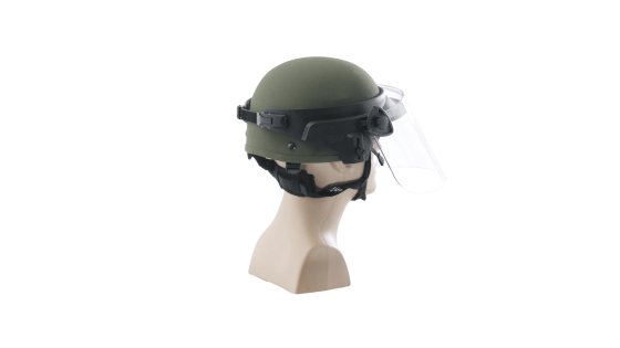 Face Shields for Ballistic Combat Helmets