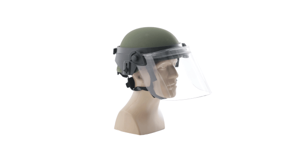 Face Shields for Ballistic Combat Helmets
