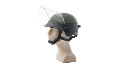 Face Shields for Ballistic Combat Helmets
