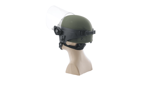 Face Shields for Ballistic Combat Helmets
