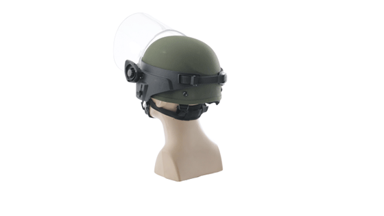 Face Shields for Ballistic Combat Helmets