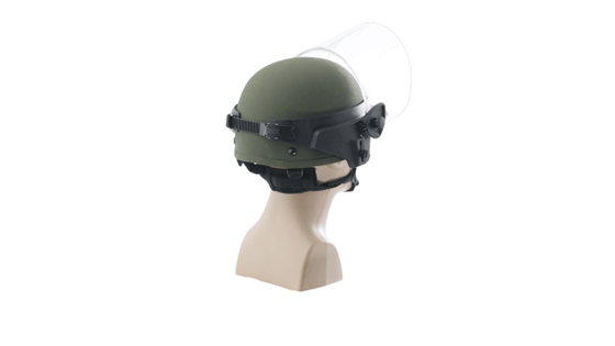 Face Shields for Ballistic Combat Helmets