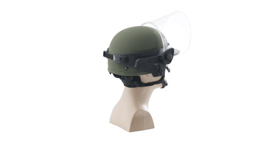 Face Shields for Ballistic Combat Helmets