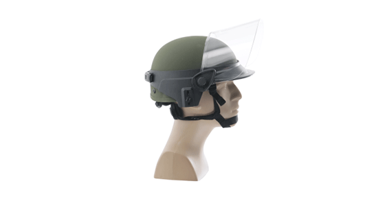 Face Shields for Ballistic Combat Helmets