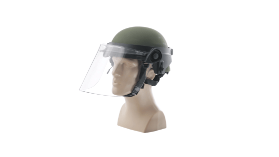 Face Shields for Ballistic Combat Helmets