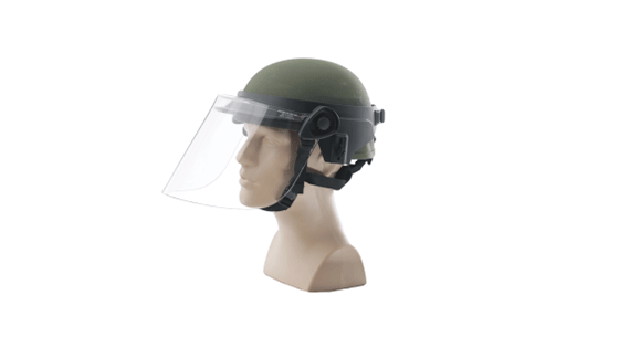 Face Shields for Ballistic Combat Helmets