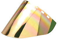10" x 20" x 0.060" Gold/Medium Green Metalized Face Shield (IM22-GHC6FM)