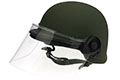 DK5 Riot Face Shield, 6 x 16 1/2 x 0.150", Designed to Fit PASGT Helmets (DK5-H.150HM)