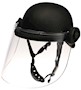 DK5 Riot Face Shield, Premium Coated, 8 x 16 1/2 x 0.250", Designed to Fit PASGT Helmets (DK5-X.250AF) - 2