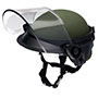 DK6 Riot Face Shield, Premium Coated, 6 x 16 1/2 x 0.250", Designed to Fit ACH, MICH, and PASGT Helmets (DK6-X.250AFS) - 2