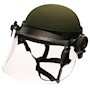 DK6 Riot Face Shield, Premium Coated, 6 x 16 1/2 x 0.250", Designed to Fit ACH, MICH, and PASGT Helmets (DK6-X.250AFS)