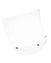 8" x 15 1/2" x 0.080" Clear High Temperature Face Shield with Chin Protector (IM10-L8FCP)