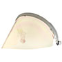 Gold Hard Coated Reflective Cylindrical Face Shield, Model ISK-HHC6F, Gold-on-Clear
